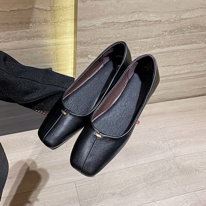 Elegant Square Toe Comfort Flats