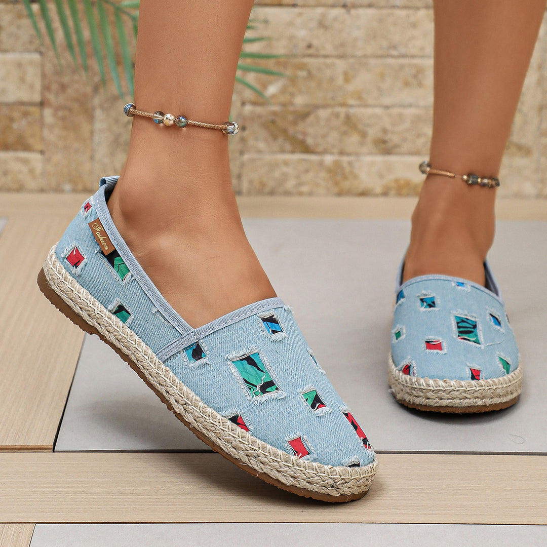 Halloween Print Espadrille Flats