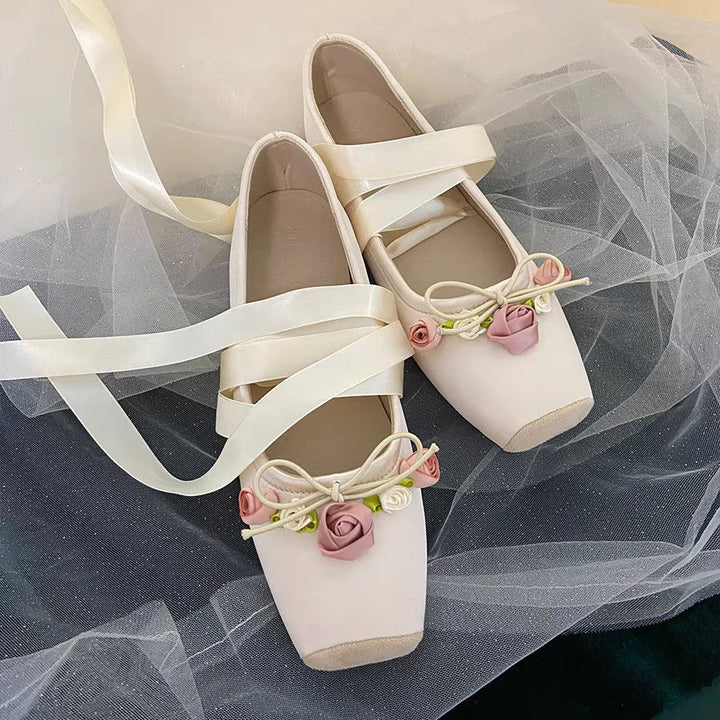 Ballet Lace-Up Flats