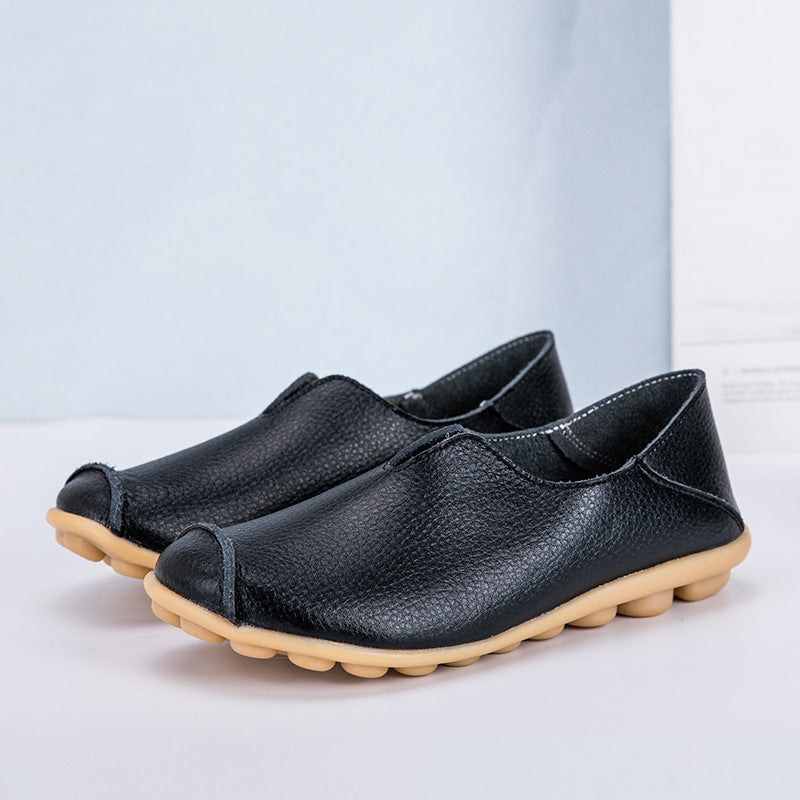 Soft Leather Slip-On Flats