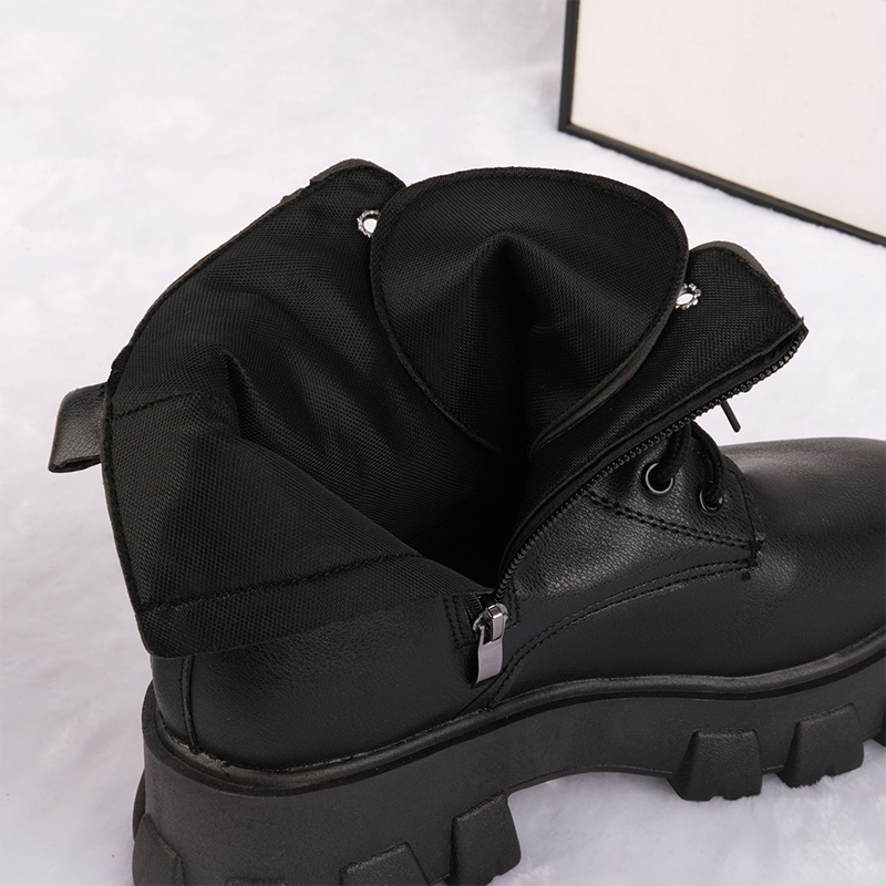 Chunky Platform Lace-Up Ankle Boots