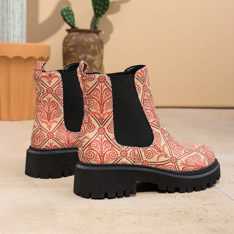 Patchwork Chelsea Boots