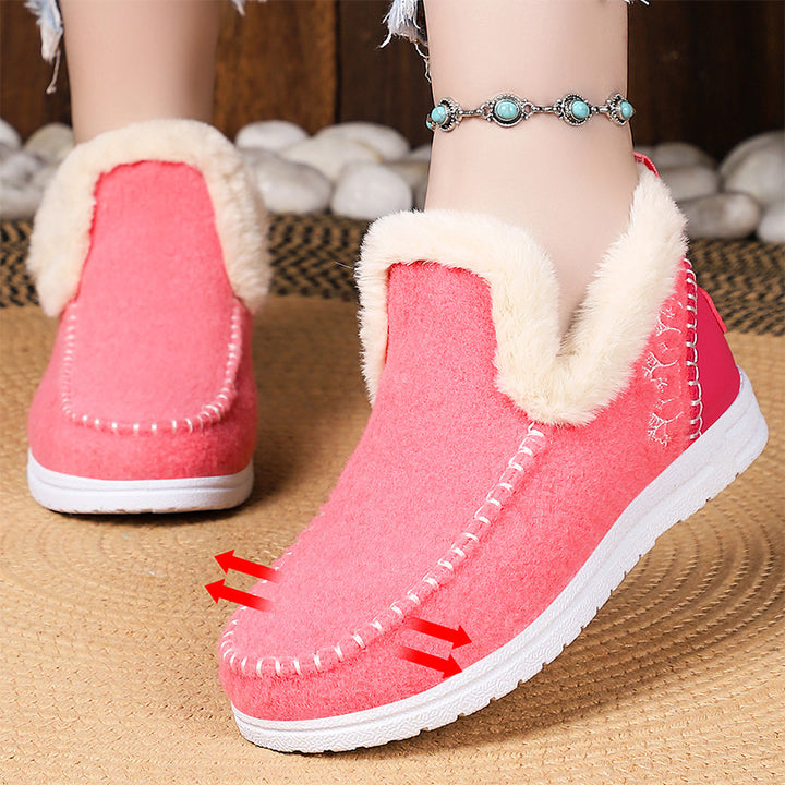 Cozy Faux Fur Lined Slip-On Shoes