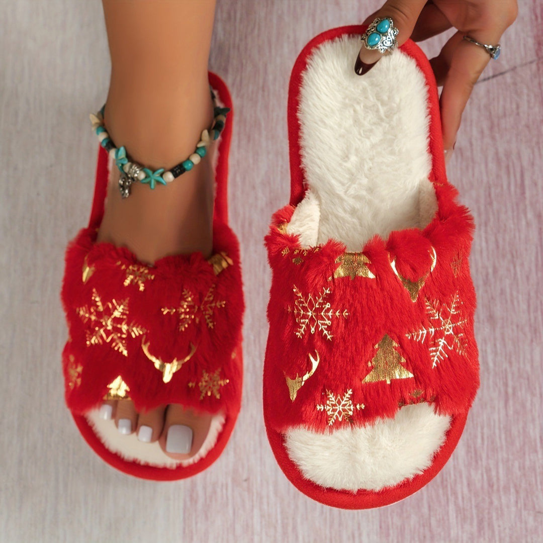 Christmas Plush Slippers