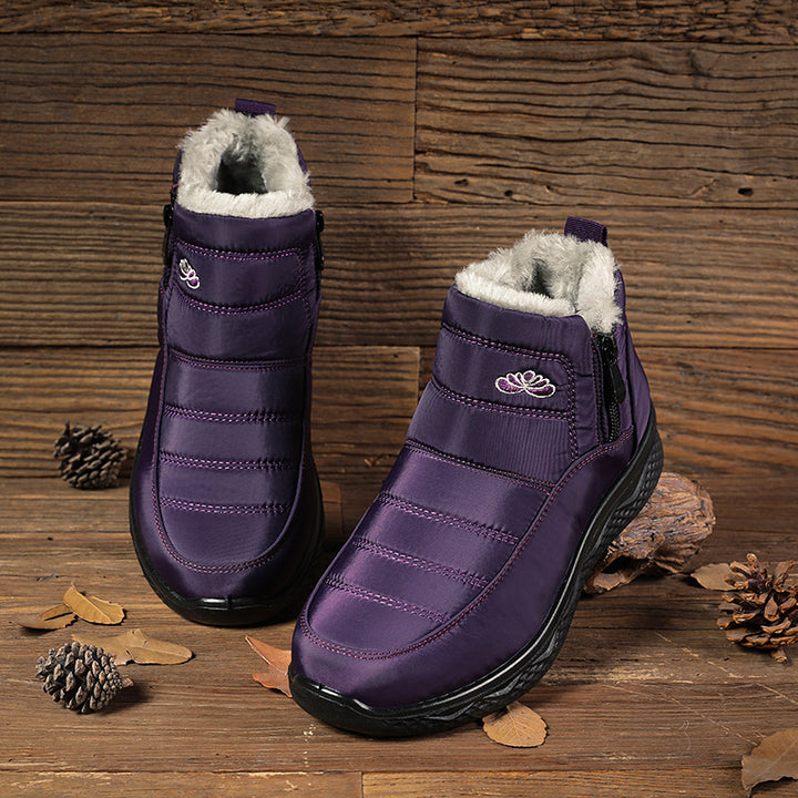 Cozy Fur-Lined Waterproof Winter Ankle Boots