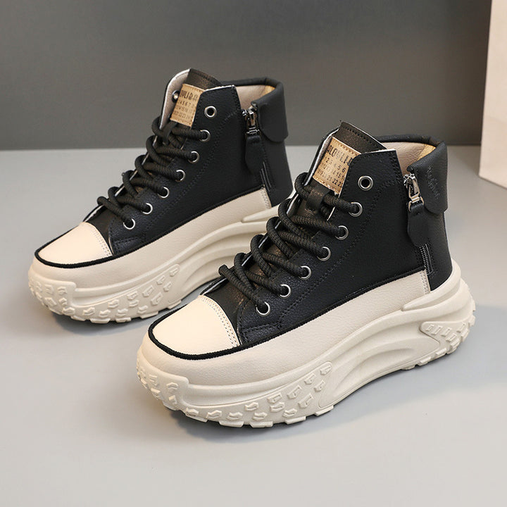 Chunky Platform High-Top Sneakers