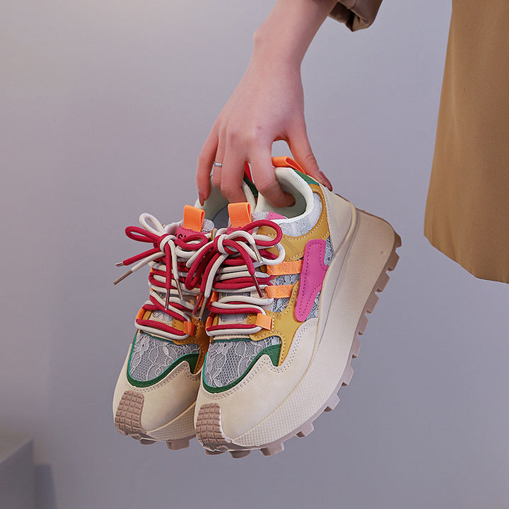Colorblock Chunky Platform Sneakers