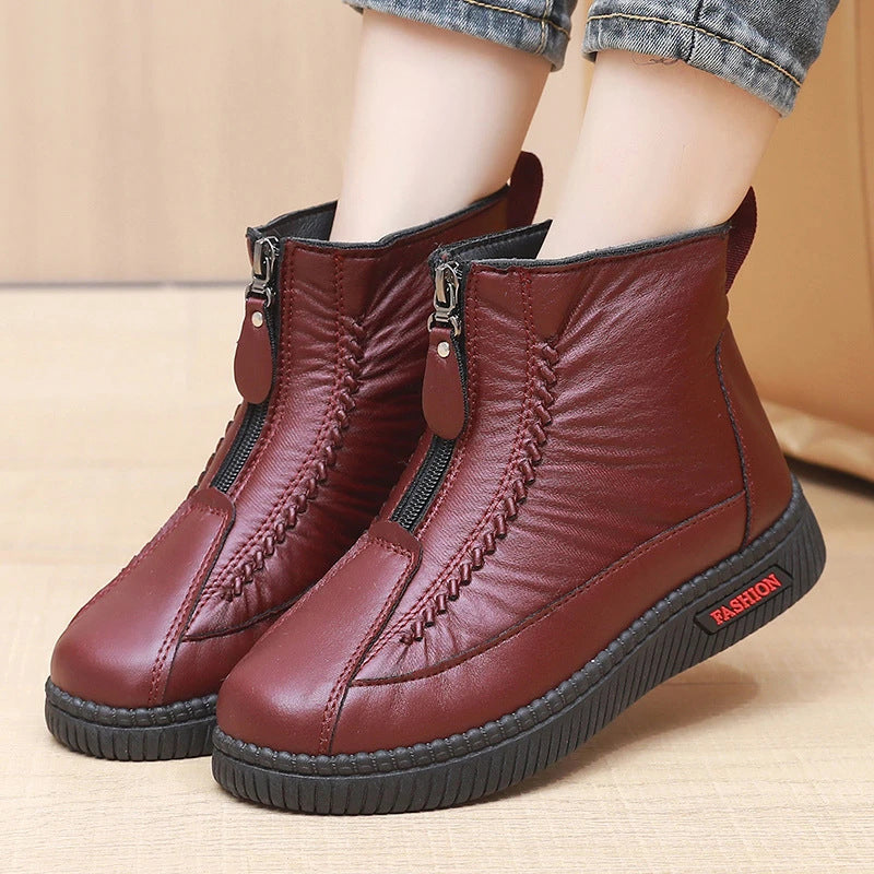 Classic Front Zip Comfort Ankle Boots