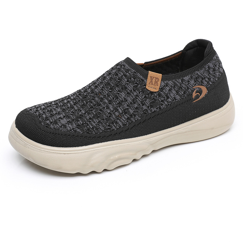 Breathable Woven Slip-On Walking Shoes