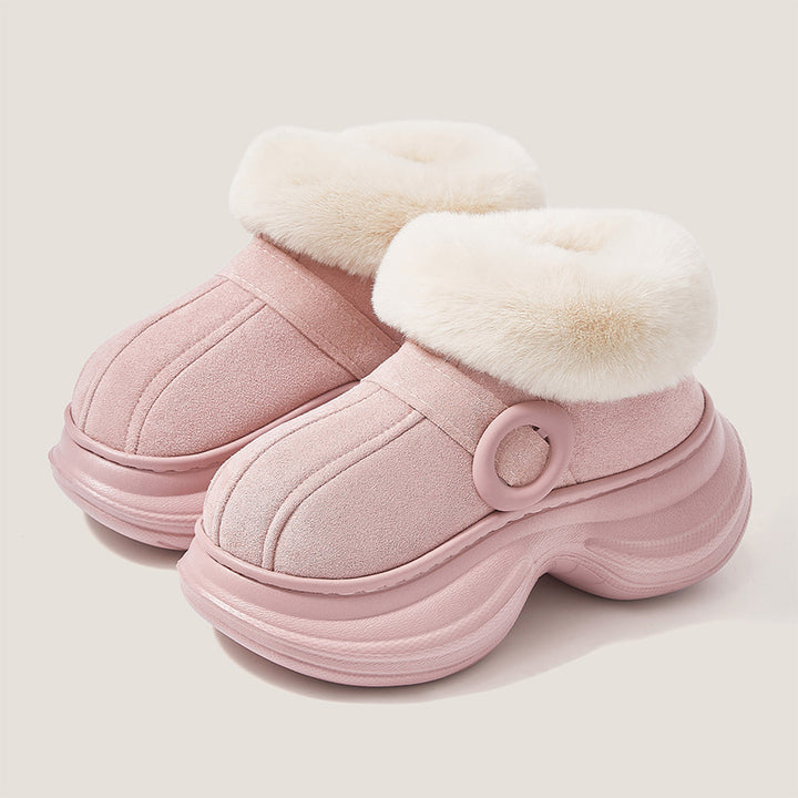 Cozy Fur-Lined Platform Ankle Boots