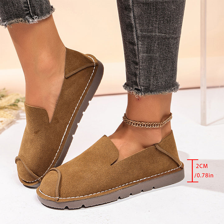 Vintage Suede Slip-On Loafers
