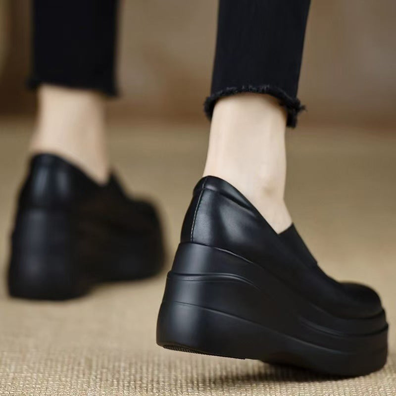 Comfort Platform Wedge Slip-On Shoes