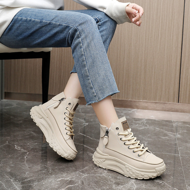 Chunky Platform High-Top Sneakers