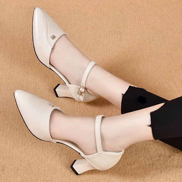 Elegant Ankle Strap Pumps