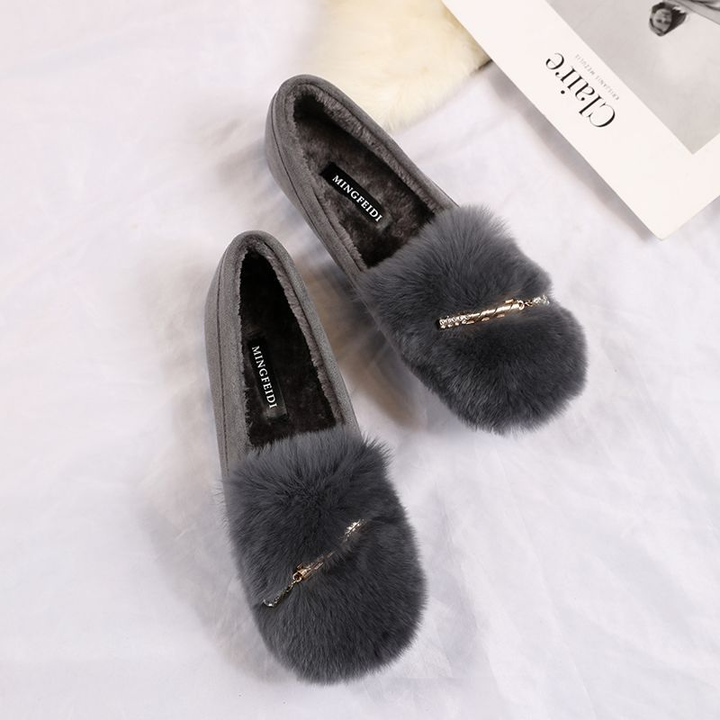 Faux Fur Lined Cozy Loafers