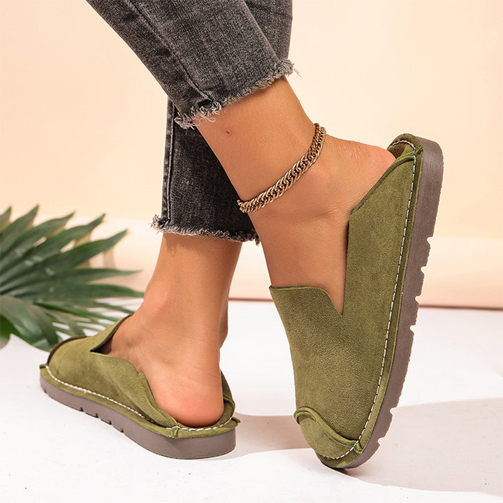 Vintage Suede Slip-On Loafers